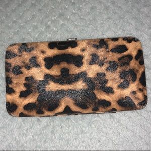 Leopard print wallet